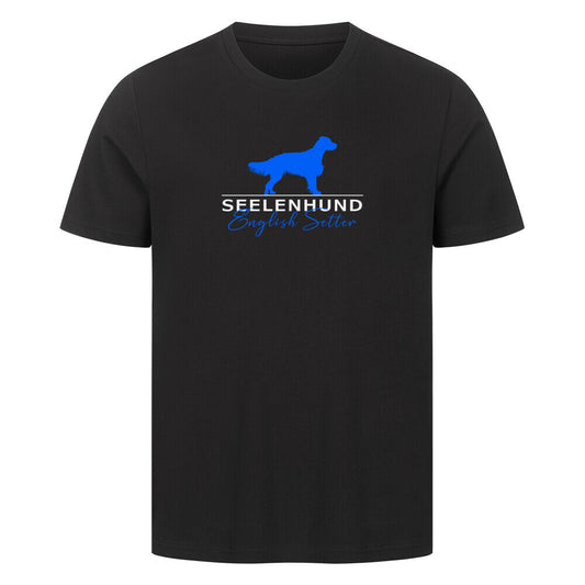 Premium T-Shirt "English Setter - Seelenhund" Schwarz – hunde-shirt.de