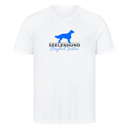 Premium T-Shirt "English Setter - Seelenhund" Weiß – hunde-shirt.de
