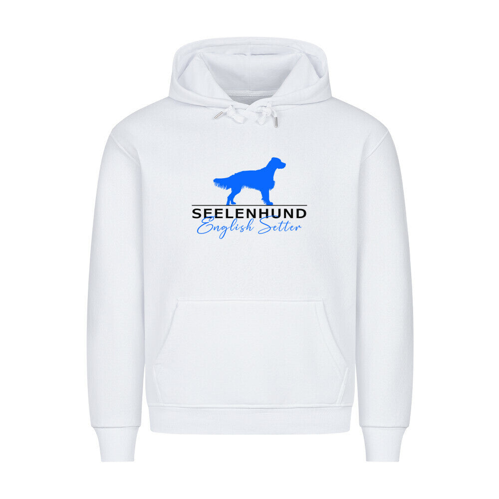 Premium Hoodie "English Setter - Seelenhund" Weiß – hunde-shirt.de