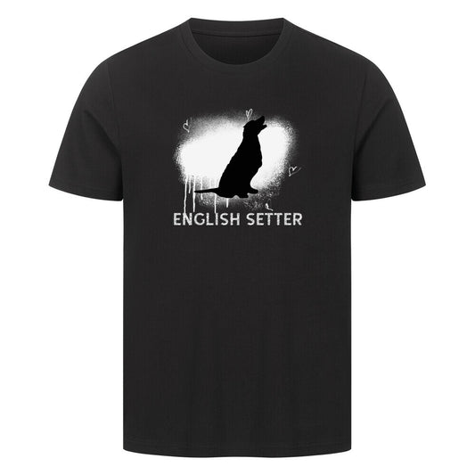 Premium T-Shirt "English Setter - Seelenhund" Schwarz – hunde-shirt.de