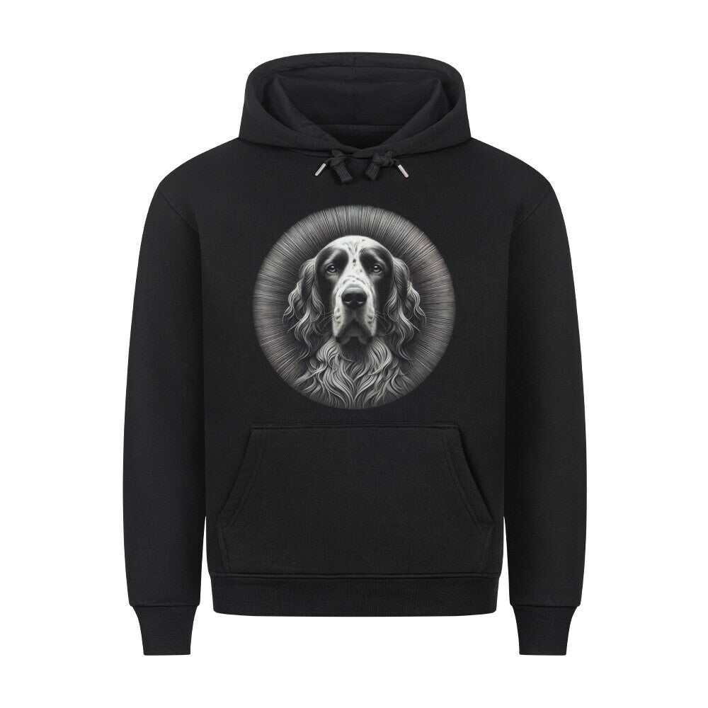 Premium Hoodie "English Setter - Star" Schwarz – hunde-shirt.de