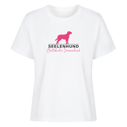 Premium Damen-Shirt "Entlebucher - Seelenhund" Weiß – hunde-shirt.de