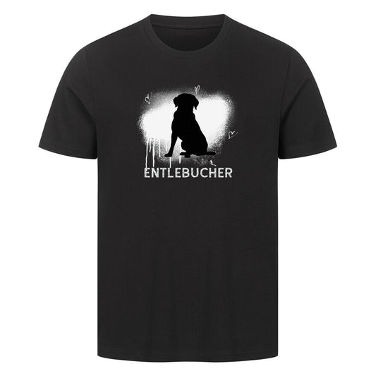 Premium T-Shirt "Entlebucher - Brush" Schwarz – hunde-shirt.de