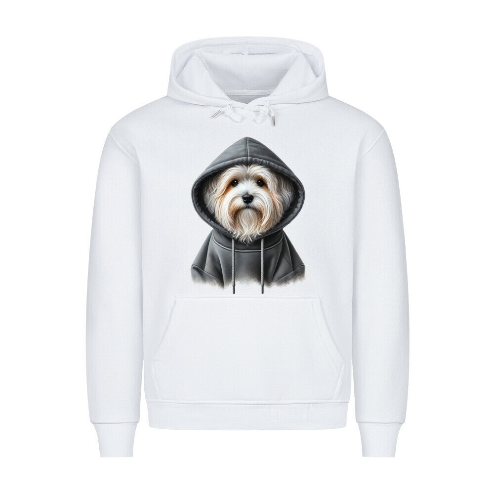 Premium Hoodie "Tibet Terrier - Hooded" Weiß – hunde-shirt.de
