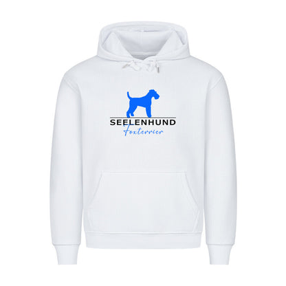 Premium Hoodie "Foxterrier - Seelenhund" Weiß – hunde-shirt.de