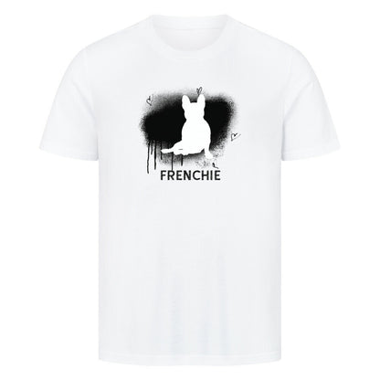 Premium T-Shirt "Frenchie - Brush" Weiß – hunde-shirt.de