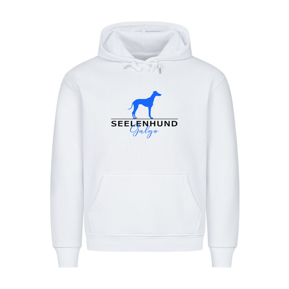 Premium Hoodie "Galgo - Seelenhund" Weiß – hunde-shirt.de