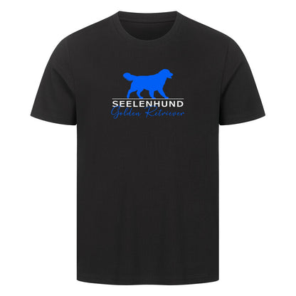 Premium T-Shirt "Golden Retriever - Seelenhund" Schwarz – hunde-shirt.de