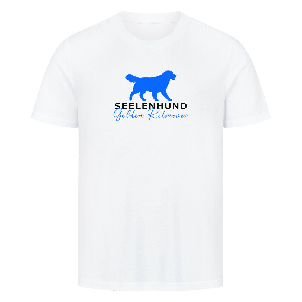 Premium T-Shirt "Golden Retriever - Seelenhund" Weiß – hunde-shirt.de