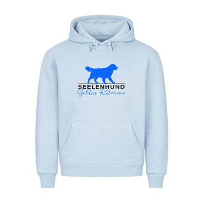 Premium Hoodie "Golden Retriever - Seelenhund" Babyblau – hunde-shirt.de