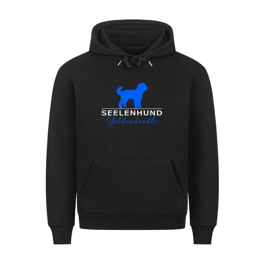 Premium Hoodie "Golden Doodle - Seelenhund" Schwarz – hunde-shirt.de