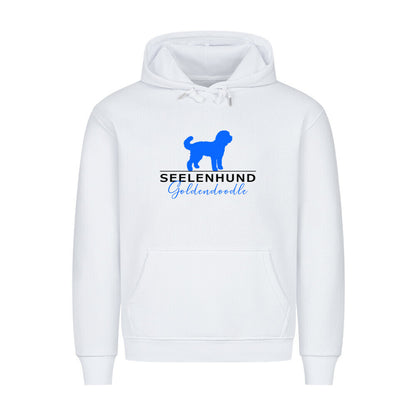 Premium Hoodie "Golden Doodle - Seelenhund" Weiß – hunde-shirt.de