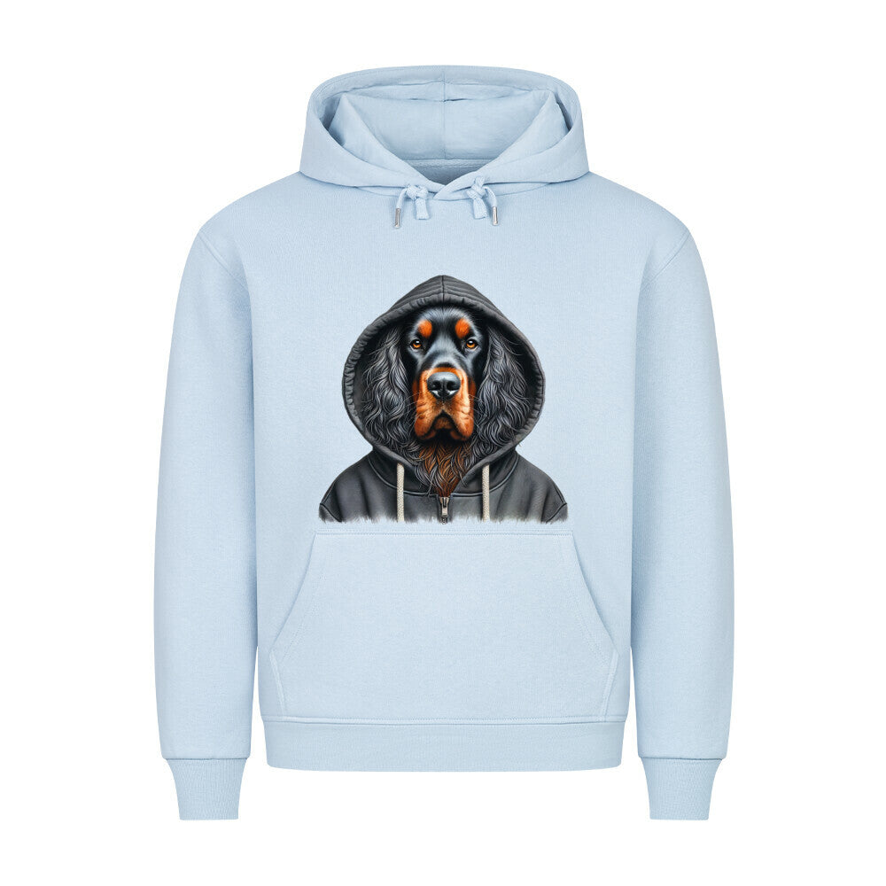 Premium Hoodie "Gordon Setter - Hooded" Babyblau – hunde-shirt.de