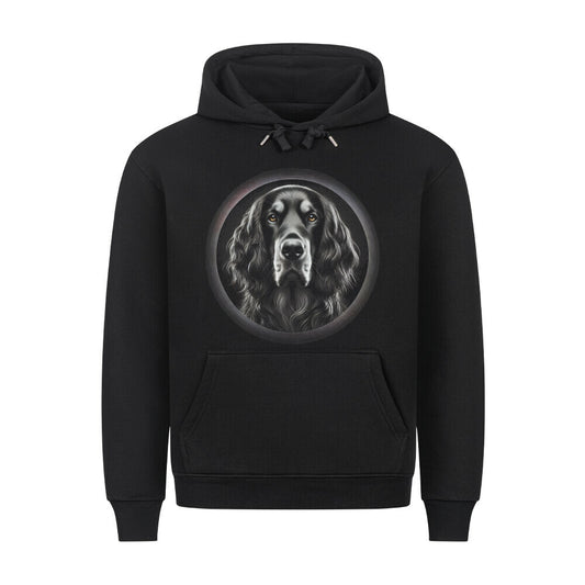 Premium Hoodie "Gordon Setter - Star" Schwarz – hunde-shirt.de