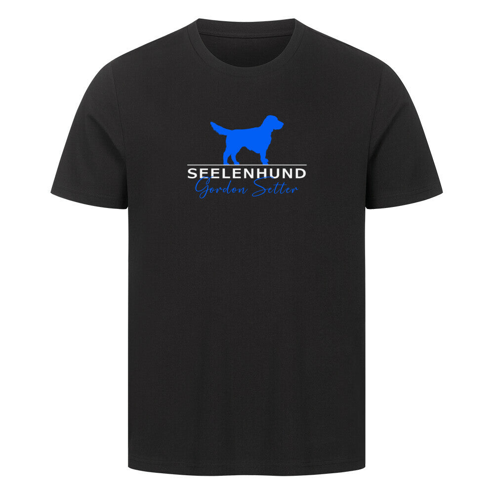 Premium T-Shirt "Gordon Setter - Seelenhund" Schwarz – hunde-shirt.de
