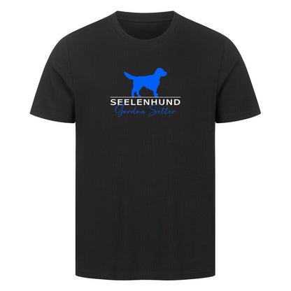 Premium T-Shirt "Gordon Setter - Seelenhund" Schwarz – hunde-shirt.de