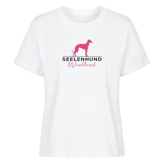 Premium Damen-Shirt "Windhund - Seelenhund" Weiß – hunde-shirt.de
