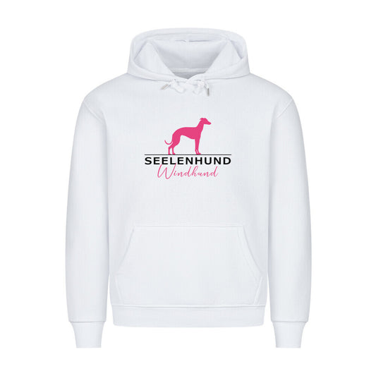 Premium Hoodie "Windhund - Seelenhund" Weiß – hunde-shirt.de