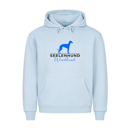 Premium Hoodie "Windhund - Seelenhund" Babyblau – hunde-shirt.de
