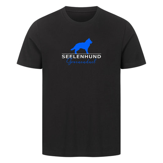 Premium T-Shirt "Groenendael - Seelenhund" Schwarz – hunde-shirt.de