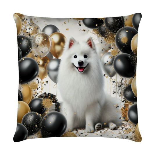 Kissen "Großspitz - Geburtstag" Weiß – hunde-shirt.de