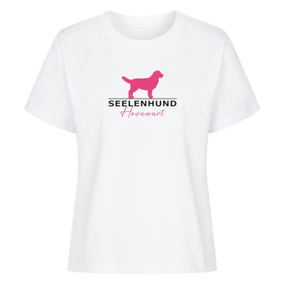 Premium Damen-Shirt "Hovawart - Seelenhund" Weiß – hunde-shirt.de