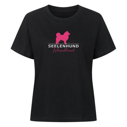 Premium Damen-Shirt "Islandhund - Seelenhund" Schwarz – hunde-shirt.de