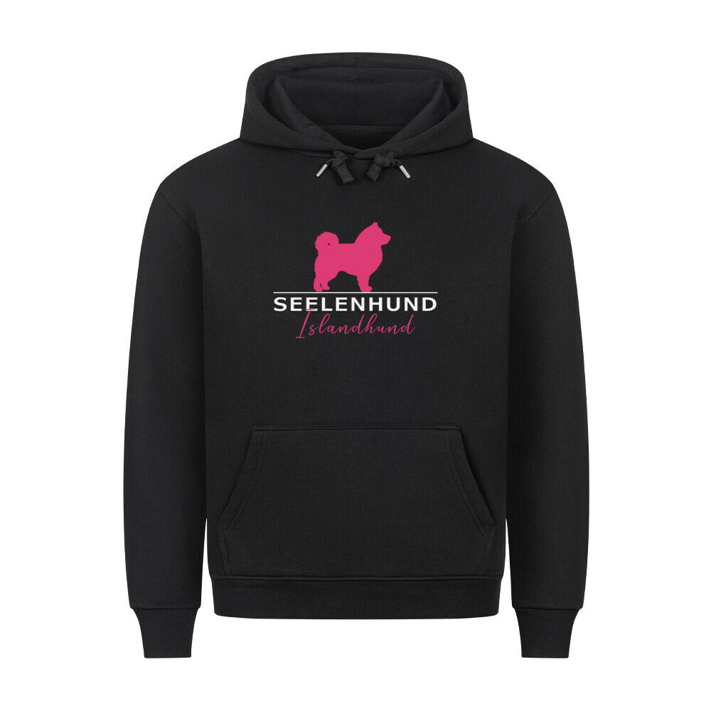 Premium Hoodie "Islandhund - Seelenhund" Schwarz – hunde-shirt.de