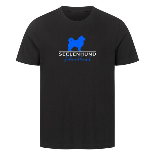 Premium T-Shirt "Islandhund - Seelenhund" Schwarz – hunde-shirt.de