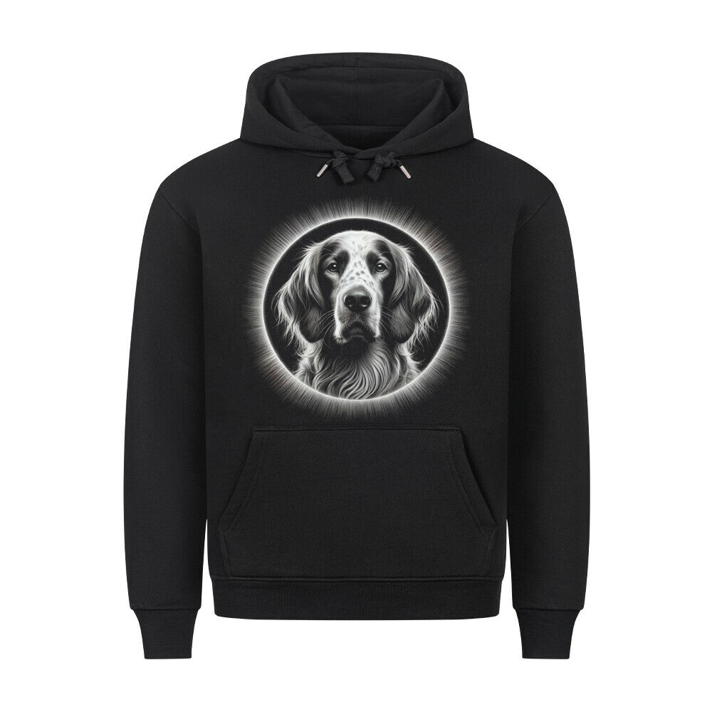 Premium Hoodie "Irish Red & White - Star" Schwarz – hunde-shirt.de
