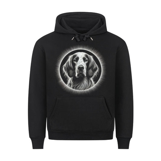Premium Hoodie "Irish Red & White - Star" Schwarz – hunde-shirt.de