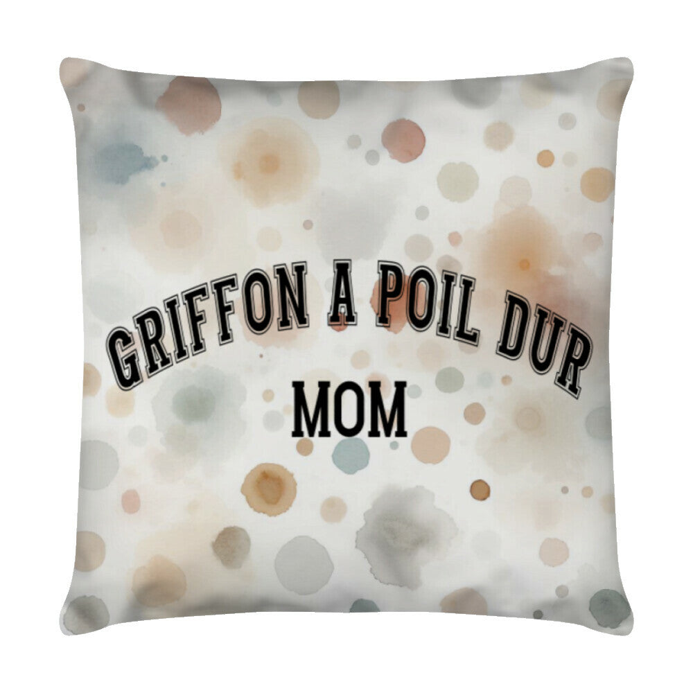 Kissen "Griffon Korthals - Origin MOM" Weiß – hunde-shirt.de