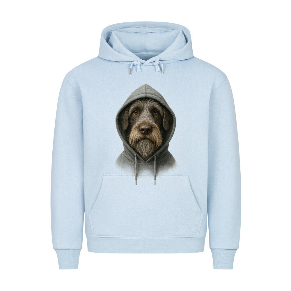 Premium Hoodie "Griffon Korthals - Hooded" Babyblau – hunde-shirt.de