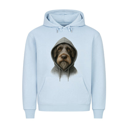 Premium Hoodie "Griffon Korthals - Hooded" Babyblau – hunde-shirt.de