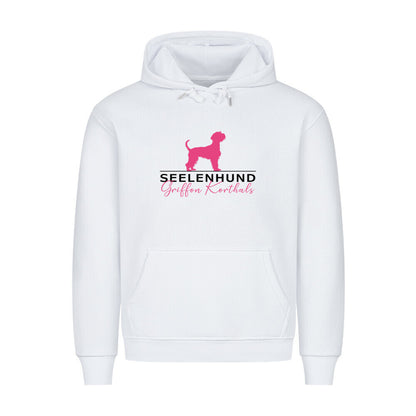 Premium Hoodie "Griffon Korthals - Seelenhund" Weiß – hunde-shirt.de