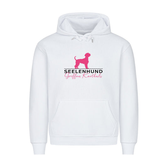 Premium Hoodie "Griffon Korthals - Seelenhund" Weiß – hunde-shirt.de