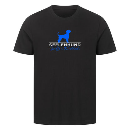 Premium T-Shirt "Griffon Korthals - Seelenhund" Schwarz – hunde-shirt.de