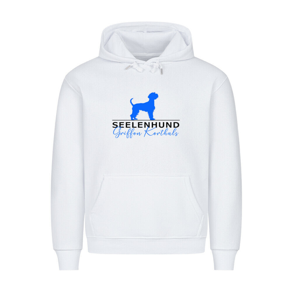 Premium Hoodie "Griffon Korthals - Seelenhund" Weiß – hunde-shirt.de