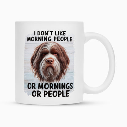 Tasse "Griffon Korthals - Morning People" Weiß – hunde-shirt.de