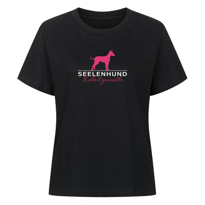 Premium Damen-Shirt "Xolo - Seelenhund" Schwarz – hunde-shirt.de