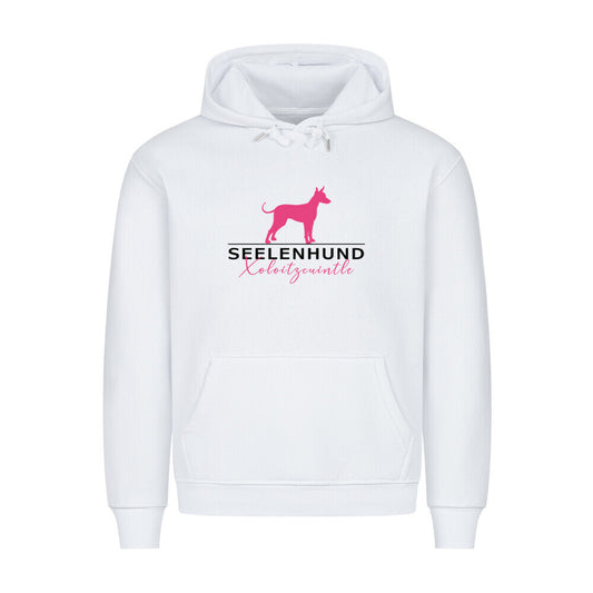 Premium Hoodie "Xolo - Seelenhund" Weiß – hunde-shirt.de