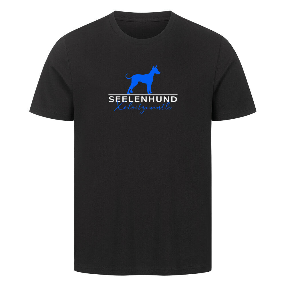 Premium T-Shirt "Xolo - Seelenhund" Schwarz – hunde-shirt.de