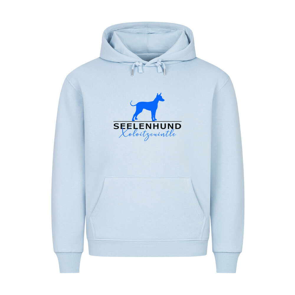 Premium Hoodie "Xolo - Seelenhund" Babyblau – hunde-shirt.de
