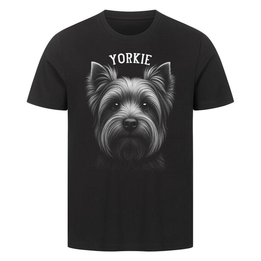 Premium T-Shirt "Yorkshire Terrier - Pure" Schwarz – hunde-shirt.de