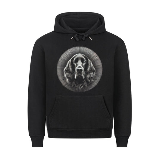 Premium Hoodie "Irish Setter - Star" Schwarz – hunde-shirt.de