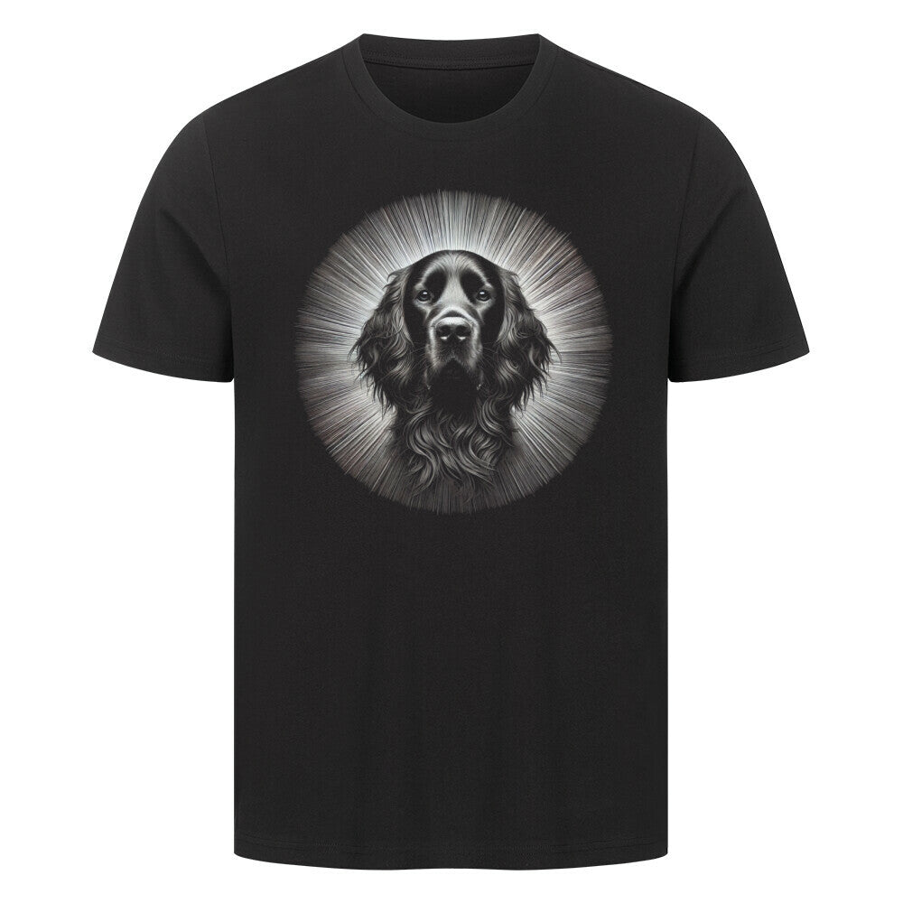 Premium T-Shirt "Irish Setter - Shining" Schwarz – hunde-shirt.de