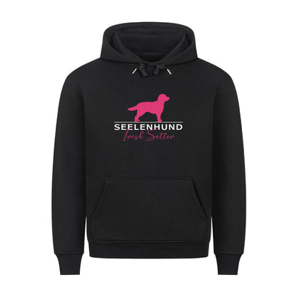 Premium Hoodie "Irish Setter - Seelenhund" Schwarz – hunde-shirt.de
