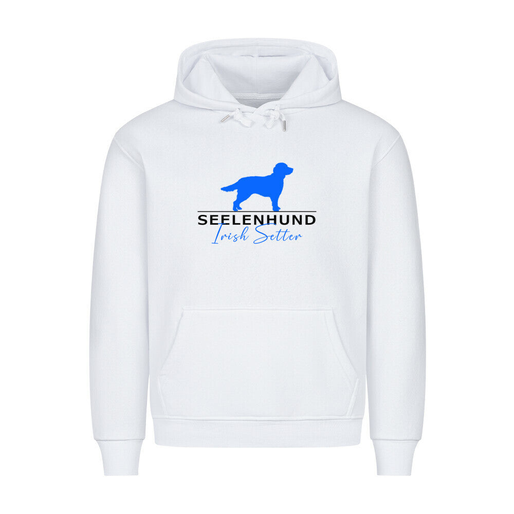 Premium Hoodie "Irish Setter - Seelenhund" Weiß – hunde-shirt.de
