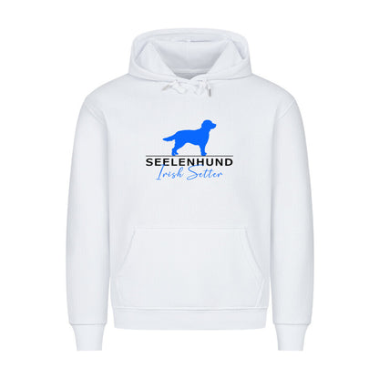 Premium Hoodie "Irish Setter - Seelenhund" Weiß – hunde-shirt.de