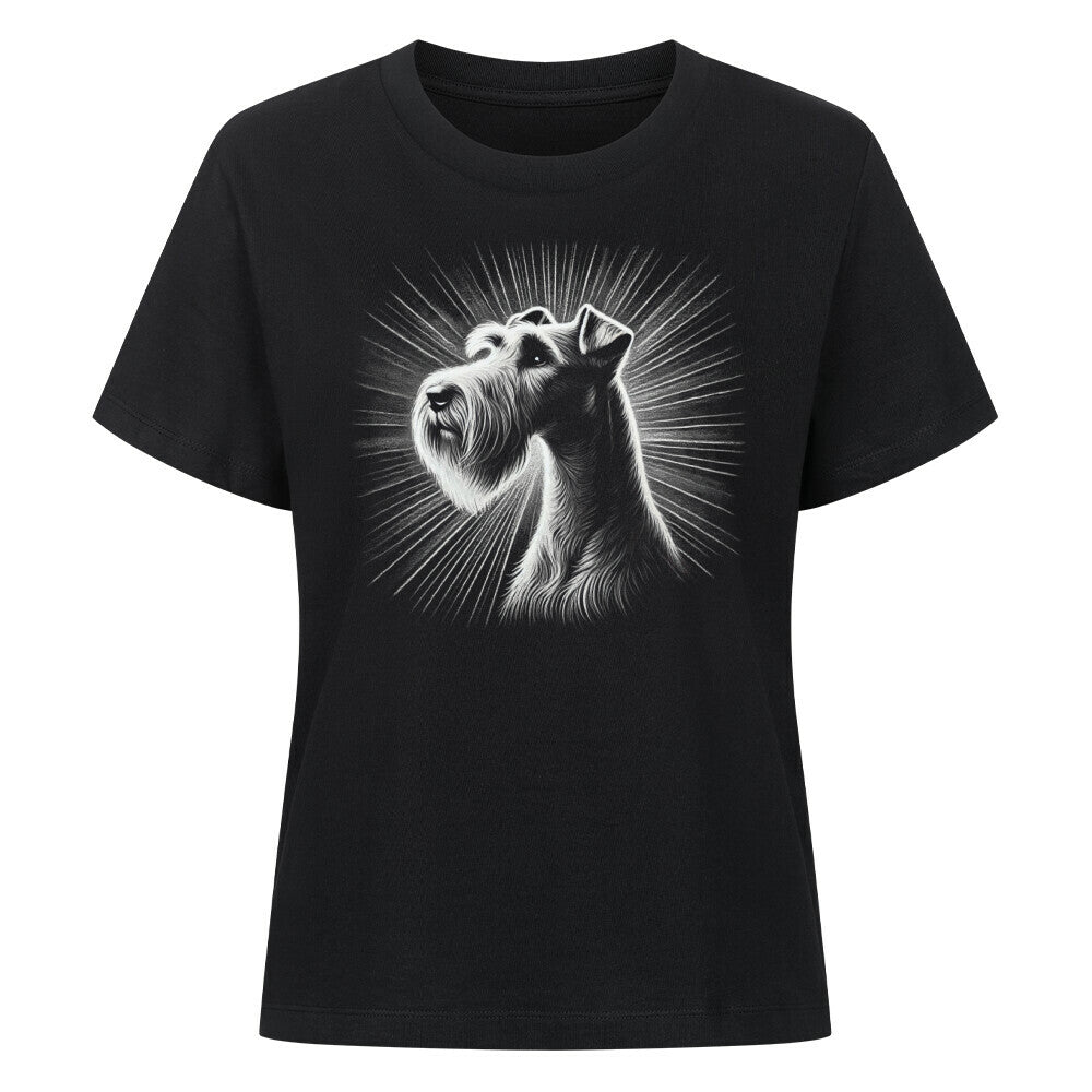 Premium Damen-Shirt "Irish Terrier - Shine" Schwarz – hunde-shirt.de